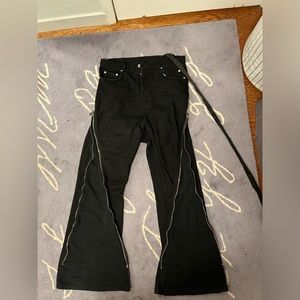 Rick owens bolan black banana cut jeans